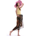 Patrón de leopardo clásico poliéster sarong